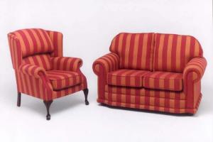 Large Queen Anne chair and 2 seater sofa. from project Furniture Range