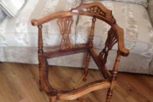 Antique chair polished from project Antique Chair Restoration