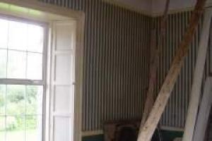 BeforeEach room was painstakingly stripped and prepared for decoration.  from project Large Period House