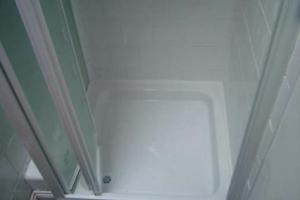 The new shower door is installed and the shower refit is complete. from project Diary of A Shower Refit, Dublin 8
