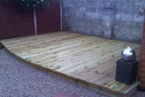 Decking with lights from project Garden Decking Ideas