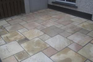 View 6 from project Circular Sandstone Patio With Quartz Walling