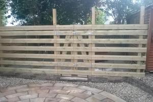 Timber and post fencing from project Fencing and Walling