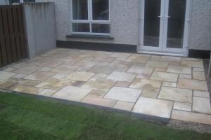 View 5 from project Circular Sandstone Patio With Quartz Walling