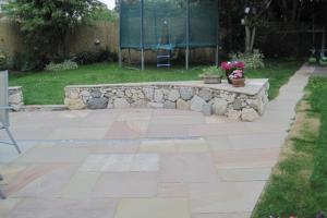 View 2 from project Patio With Stone Walls