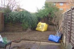 How this garden looked before - quite a change! from project Beautiful and Low Maintenance
