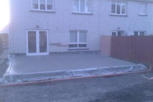 Foundations laid for extension from project Rear Extension