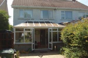 Before, the original sunroom extension.  from project Extension, Griffith Court, Marino, Dublin 3
