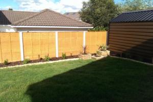 After - new shed and replacement fencing.  from project Garden Shed Installed