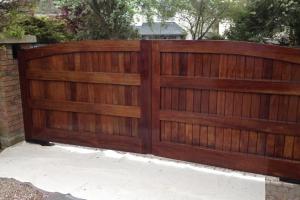 After from project Driveway Gates Oiled Castleknock Dublin 15