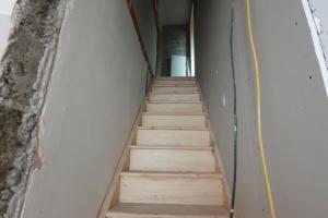 New stairs to attic from project Full Home Renovation in Dublin 18