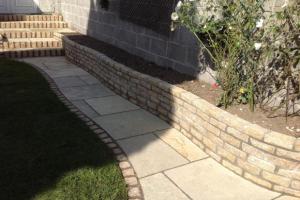 After from project Raheny Limestone Patio