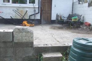 Before from project Indian Sandstone Patio