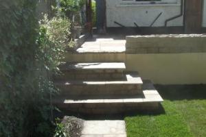 After from project Indian Sandstone Patio