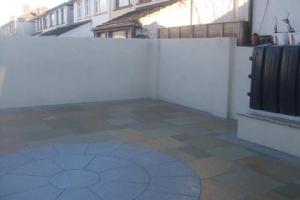 After from project Garden Patio With Rendered Walls